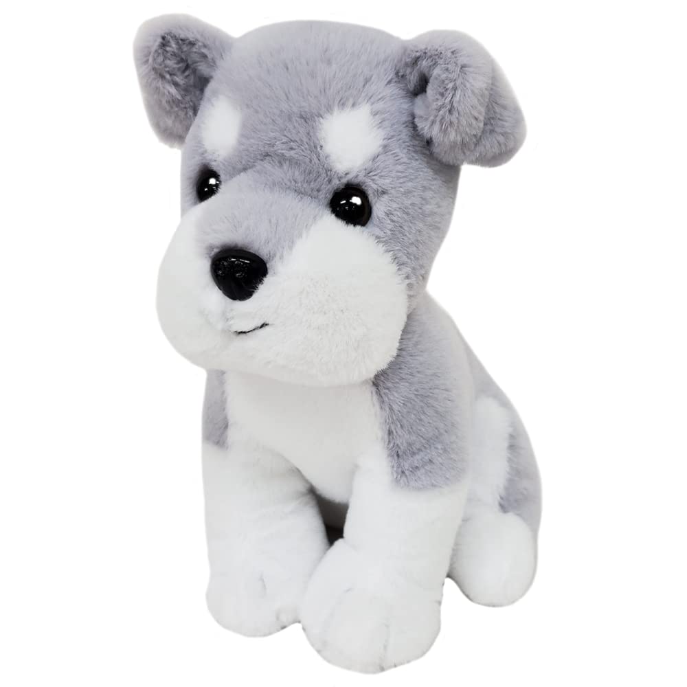 [BESTEVER] Dog Plush Toy, Realistic, Sitting Puppy, Cute, Original Design, Birthday Gift, Present [Premium Puppy] Schnauzer, Best Ever Japan