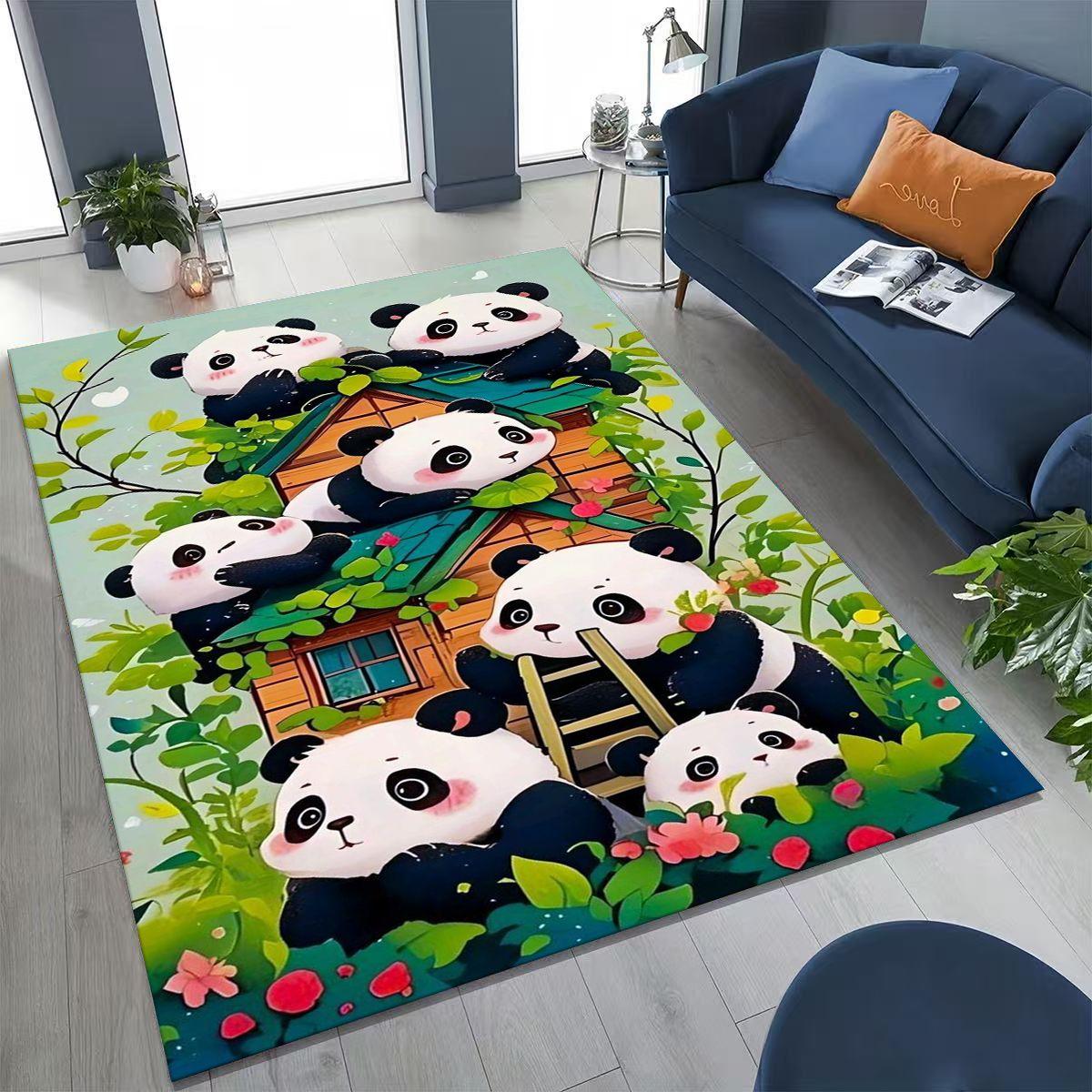 

27 Style Dream Panda Cute Cartoon Art Rug for Bedroom Living Room Sofa Home Doormat Decor,Large Kid Play Non-slip Floor Mat Gift 40x60cm( 15x23in )