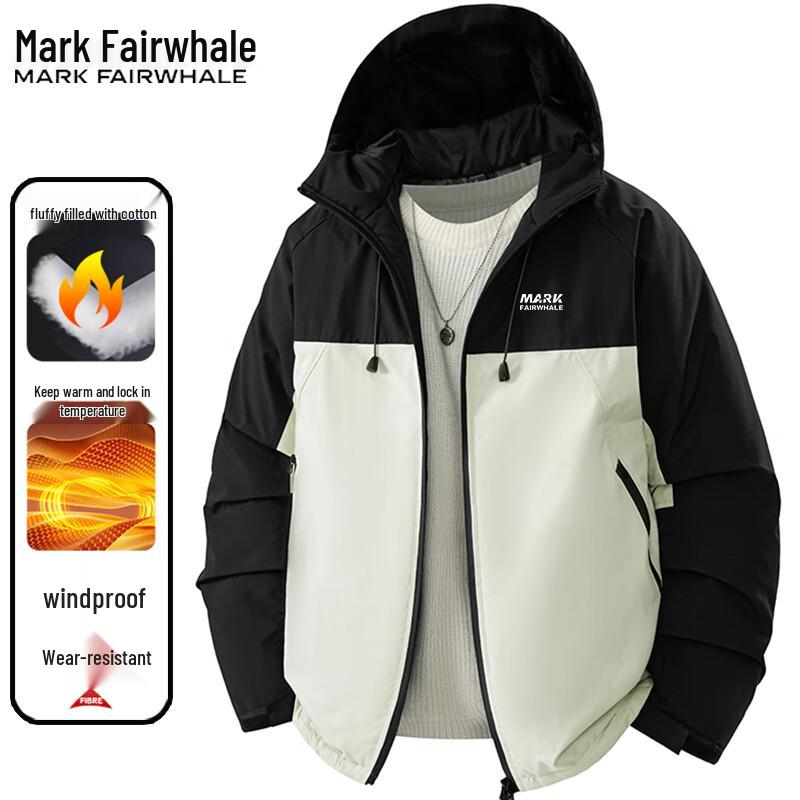Mark Fairwhale Men's Casual Hooded Padded Jacket