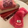 Pink scarf women's new autumn and winter high-end feeling raspberry powder warm shawl versatile scarf