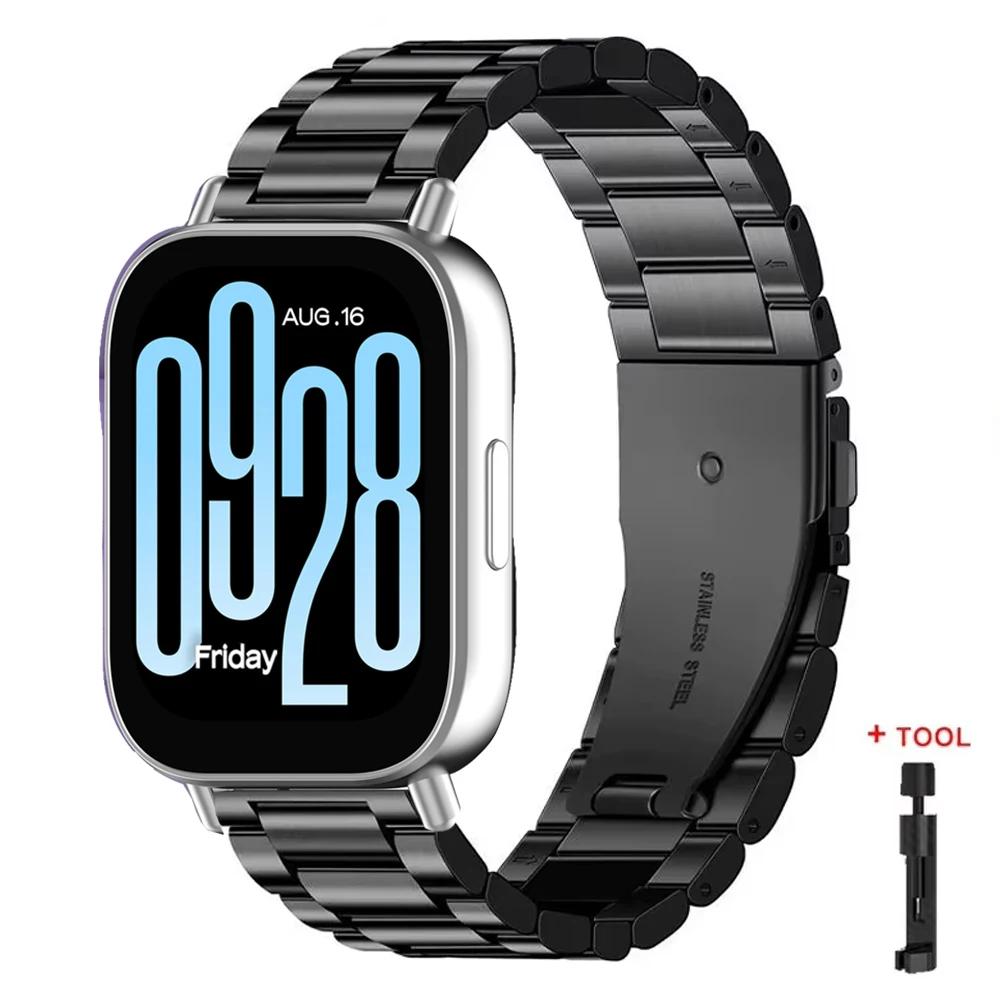 22mm Stainless Steel Strap for Redmi Watch 5 Active 5 Lite Metal Band for Xiaomi Redmi Watch 3 Active 3 Lite Bracelet Wristband