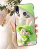 Per ASUS ZENFONE MAX PRO M2 ZB633KL ZB631 KL ZB630KL Custodia per Telefono Gatto Cartone Animato Fiore Farfalla Cover Nera in Morbido Silicone