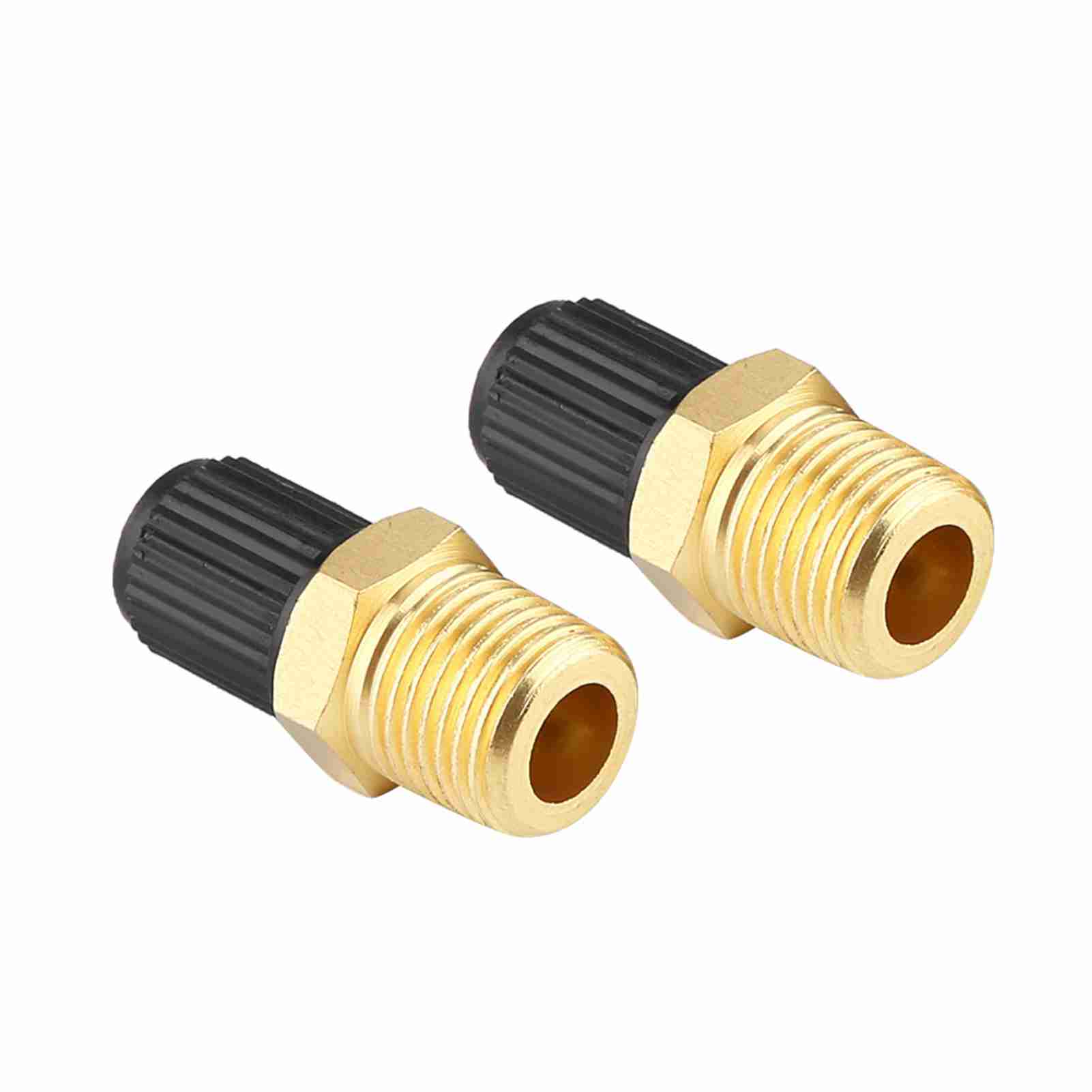 

2Pcs 1 8 NPT MPT Brass Air Compressor Tank Fill Valve чорний