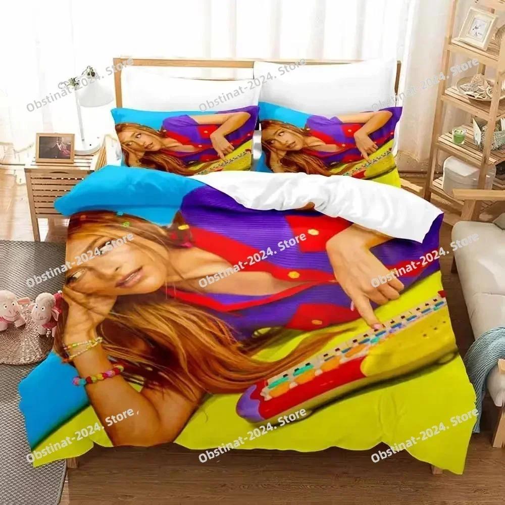 Popular Kawaii Sexy Girl Bedding Set Printed single Comforter Quilt Duvet Cover Pillow Case 3 Pieces Sets Kids Adult Size