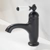 Brush Gold Basin Faucet Chrome Hot and Cold Mixers Antique Wash Basin Faucet Taps Ceramic handle Black Basin Faucets