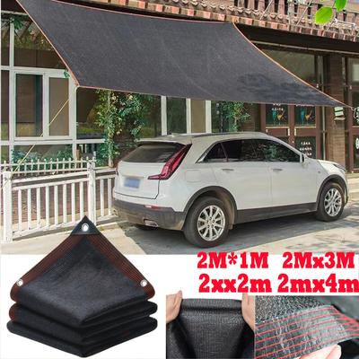 Black Shade Cloth Anti-UV Sunshade Net Garden Plant Shading Cover 6Pin Outdoor Canopy Swimming Pool Pergola With Grommets Clip