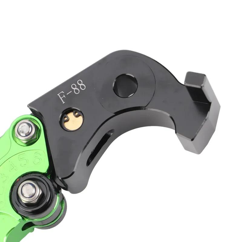 1 Pair Folding Clutch Brake Lever Aluminum Alloy 6 Level Adjustable Brake Handle Lever For Kawasaki Z1000 2007-2016