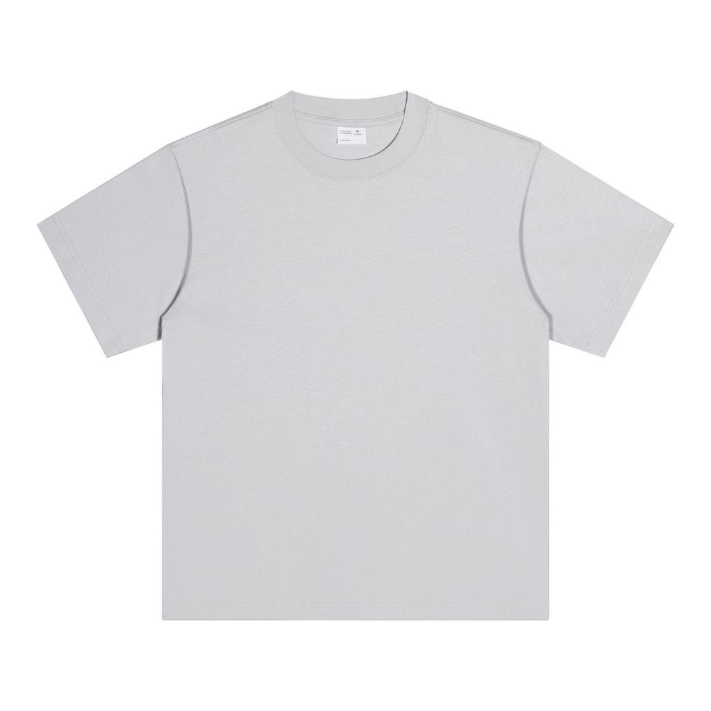 European American Style 300G Heavyweight Pure Cotton Men's Trendy Loose-Fit Short Sleeve T-Shirt for New Year.