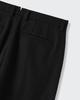 Musinsa Standard Wool Blend Traditional One-Pleat Tapered Slacks [Black]