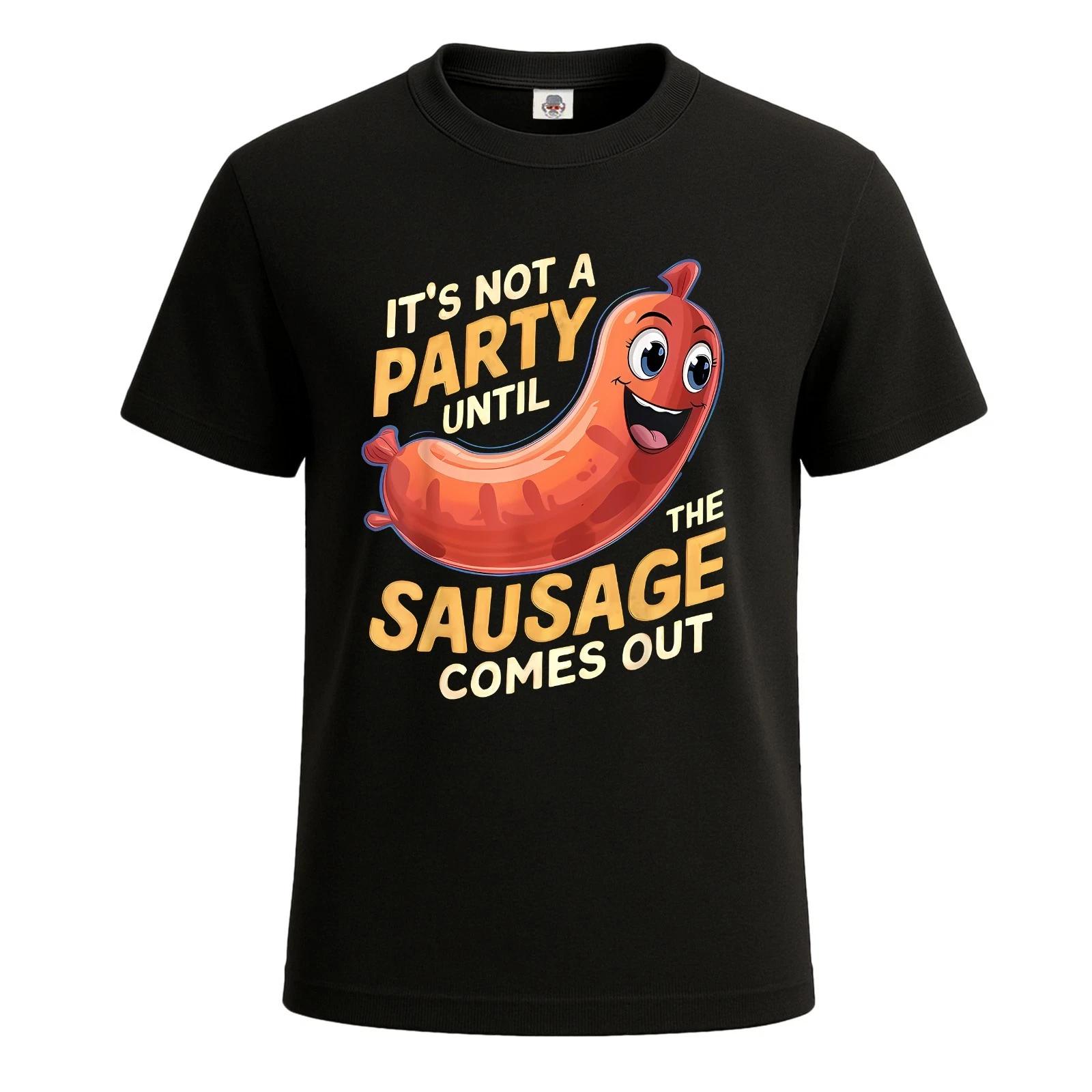 

It s Not A Party Sausage Fest Sausage Graphic Men s T Shirt Funny Shirt Top 3XL