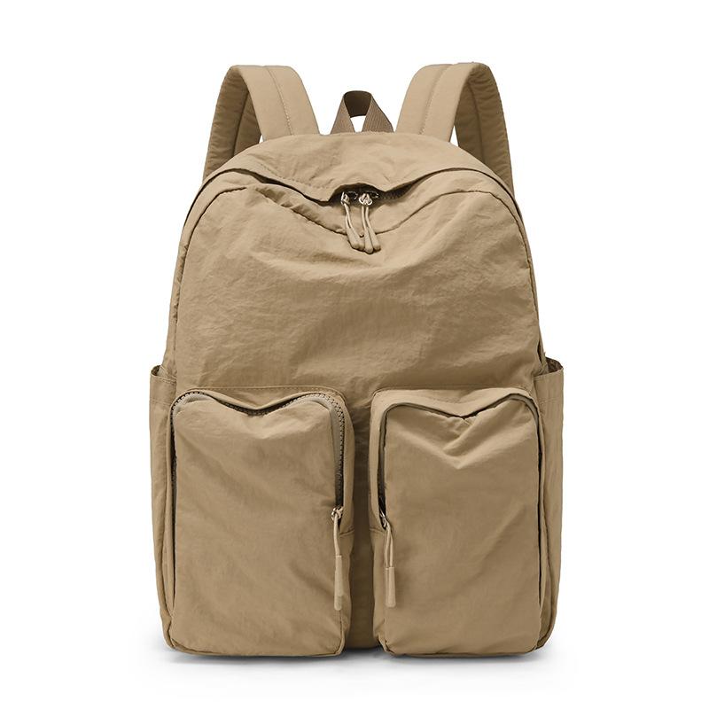 Japanese large-capacity backpack women's 2025 new female college student schoolbag versatile lightweight backpack short-distance travel bag