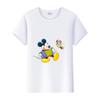Casual Unisex Cartoon Minnie Tshirt Mickey Mouse Tops Graphic Clothes Summer Blouses T-shirt White 2000s Tees