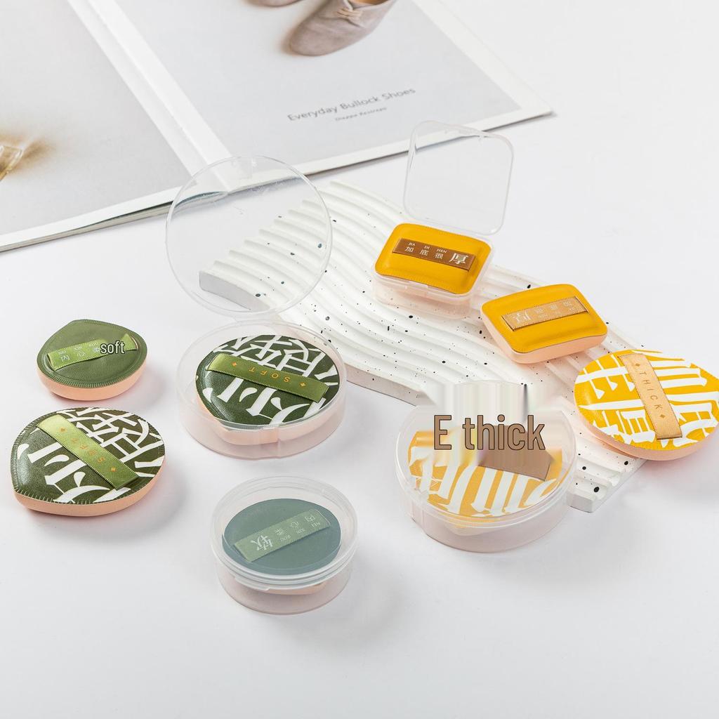 100% Cotton Dual-Use Marshmallow Face Cushion Concealer & Setting Sponge