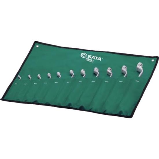 SATA Wrench Set 08023 Double-ended Open-End (11-Piece) 70°