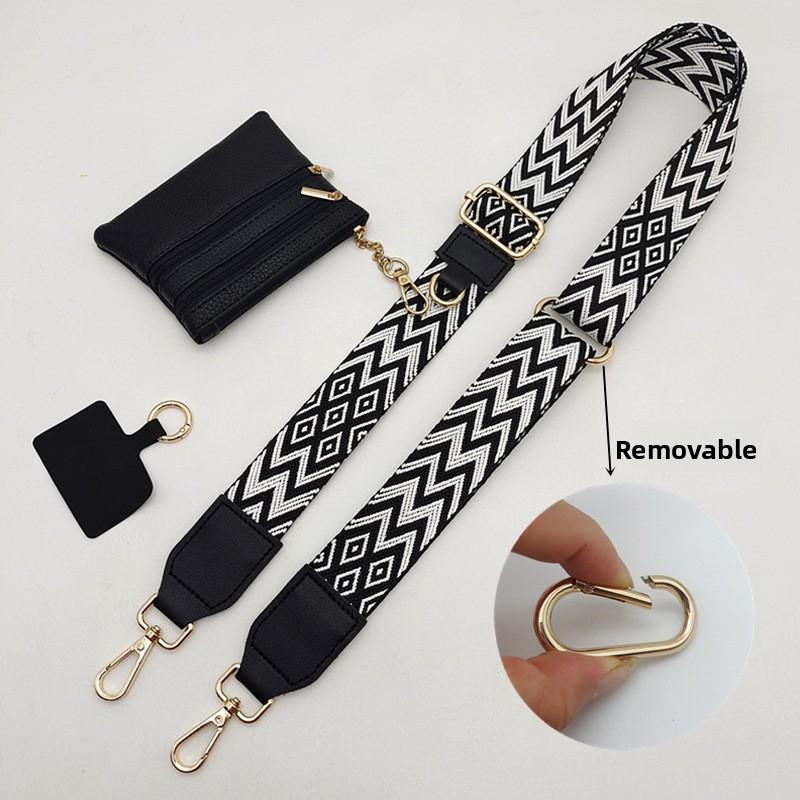 Unisex Mobile Phone Strap One Shoulder Crossbody Adjustable Removable Wrist Strap with Small Bag Lanyard Strap Bag Accessories