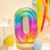 40" Rainbow Gradient Number Balloons for Kids' Birthday Party Photo Props
