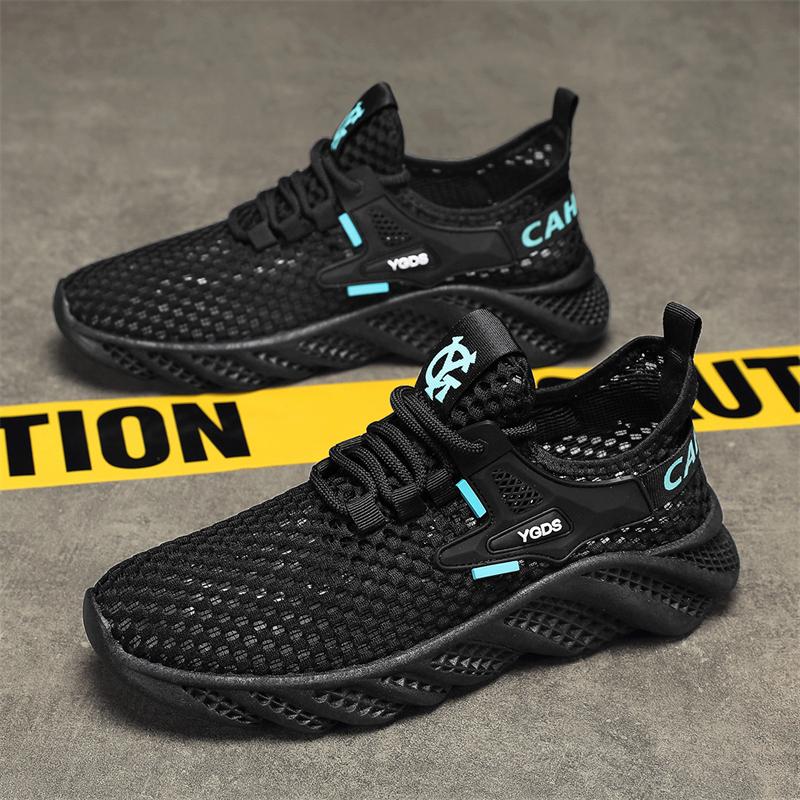 Neue Mode Herren Frühling und Sommer Low Top Bequeme Schuhe Atmungsaktive Freizeitsneaker