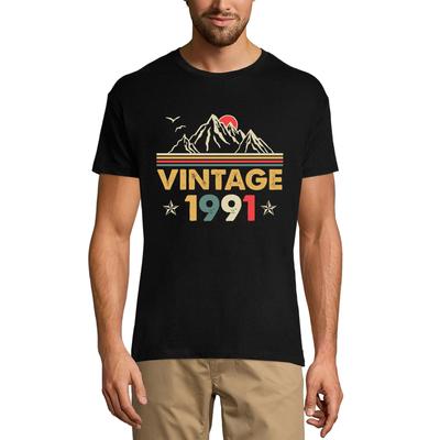 Herren T-Shirt Vintage 1991 - Berg 30. Geburtstag Geschenk T-Shirt