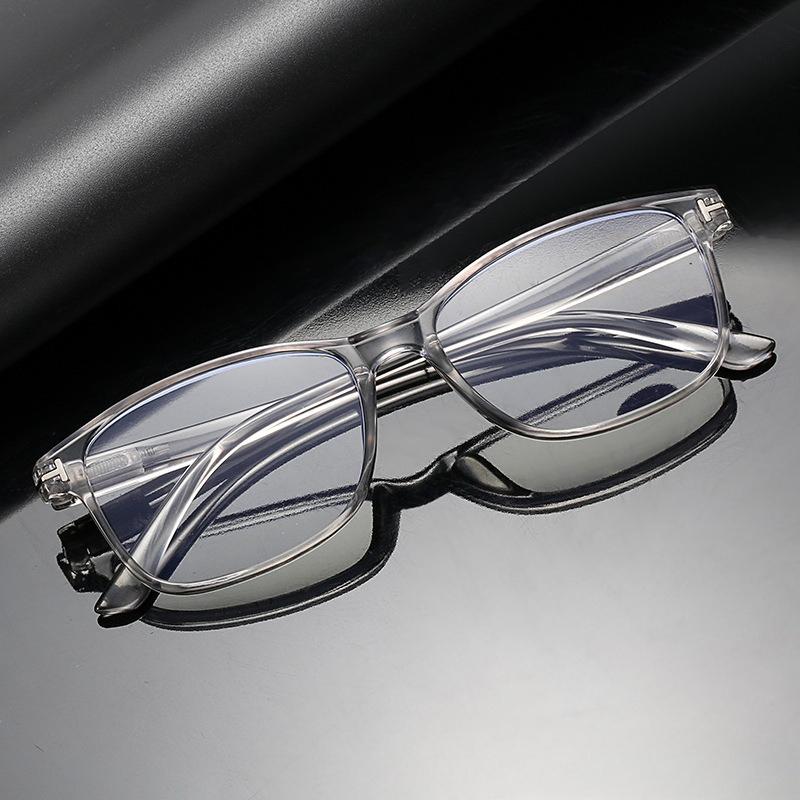 Men's Business Fashion Oval Frame Reading Glasses Women's Lightweight and Minimalist Anti Blue Light Presbyopic Glasses Comfortable Eye Protection