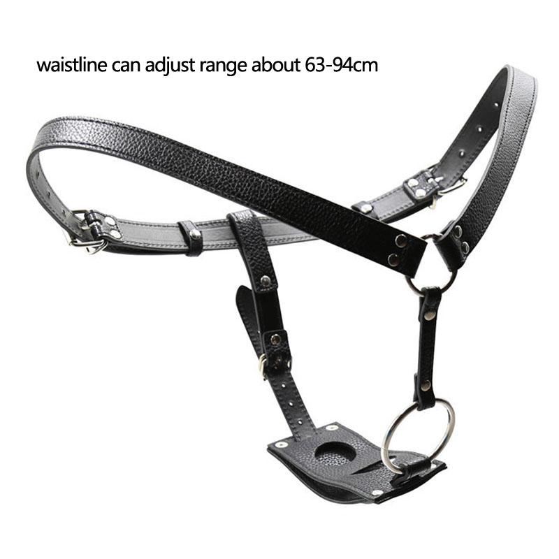 Leather Bondage Strapon Pants Underwear Woman Erotic Panties Chastity Belt Harness Sex Toys For Women Can Add Anal Plug Dildo