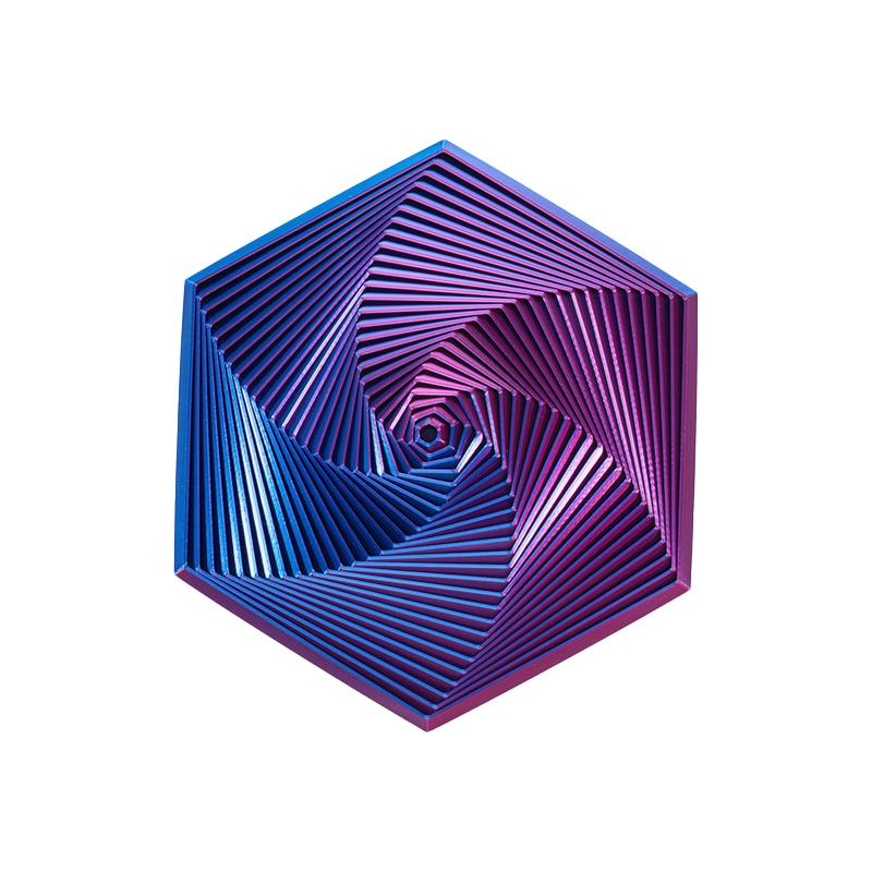 Fractal Fidget Šestiúhelník Dekompresní Hračky 3D Tisk Stolní Hračka pro Uvolnění Stresu Dětský Narozeninový Dárek Geometrická Fidget Hračka