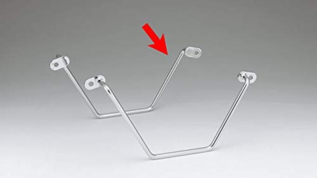 Kijima Motorcycle Bike Parts Bag Support Steel Chrome Plated Finish Left Side Estrella KAWASAKI 210-463