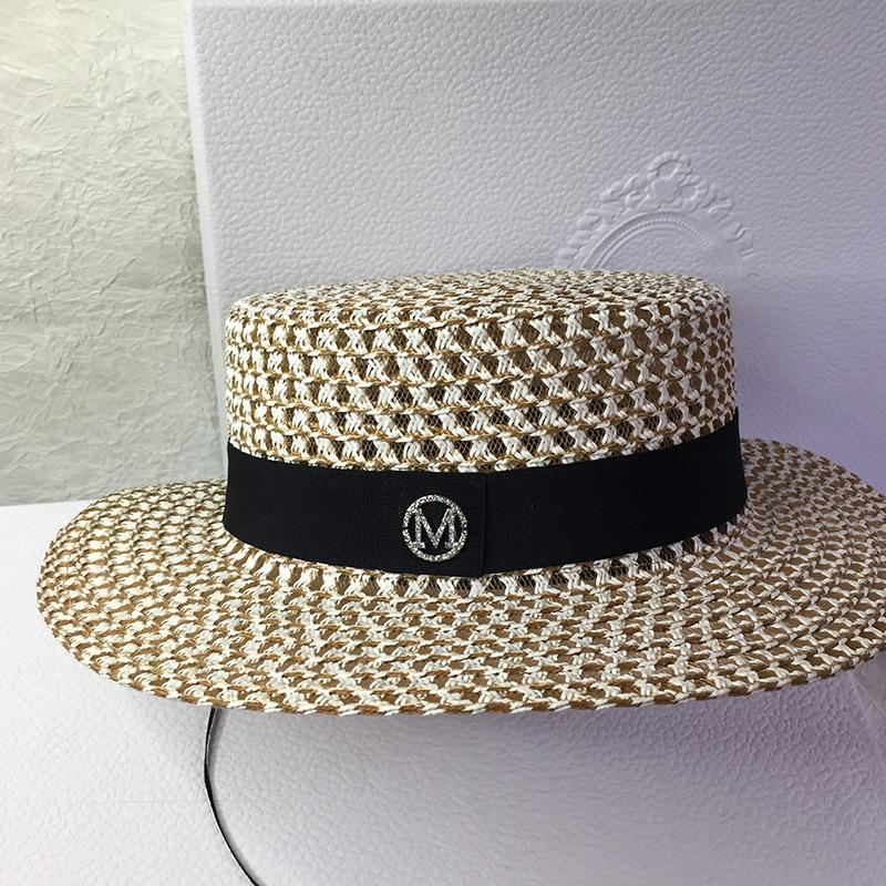 

Жіночий літній плетений капелюх-циліндр Dell Le Straw Hat, сонцезахисний, M, з інкрустацією камінням на верхівці, має гарну текстуру, капелюхи з соломи для подорожей, оптовий продаж від виробників M（56-58cm） темно-коричневого кольору