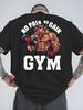 Bull Men Cotton TShirt Gym Athletic Streetwear Black Fitness Muscle - Men's Summer Cotton Graphic Tee