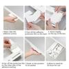 1pc Under Desk Storage Drawer Attachment Plastic Desk Accessories Under Desk Hidden Self Adhesive Drawer for office Home