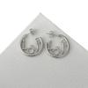 French American LOVE Letter Round Earrings: Elegant & Versatile High-End Fashion