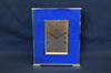 Imhof Lapis Lazuli Style Quartz Table Clock West Germany Movement Vintage