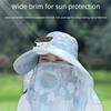 Digital Display Screen Solar Fan Visor Hat Breathable Mesh Women's Picking Tea Hat  Tea Picking
