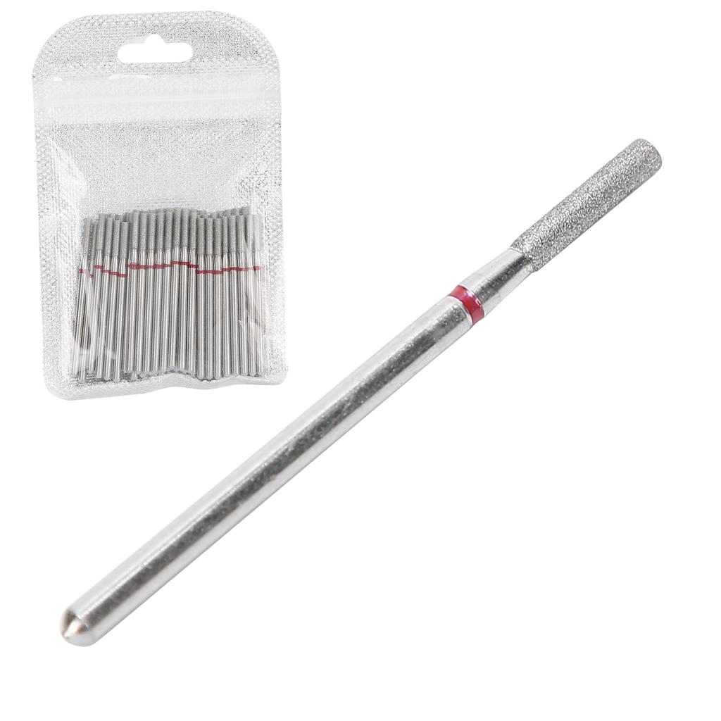 50pcs Flat Head Nail Polishing Grinding Head Nail Art Dead Skin Removal Nail Drill Bits