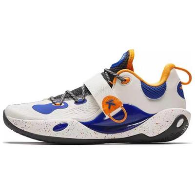 Water Flower 6 Lite კომფორტული მრავალმხრივი გამძლე სუნთქვადი დაბალყელიანი საკალათბურთო ფეხსაცმელი მამაკაცის კედები თეთრი ლურჯი 112421608-1