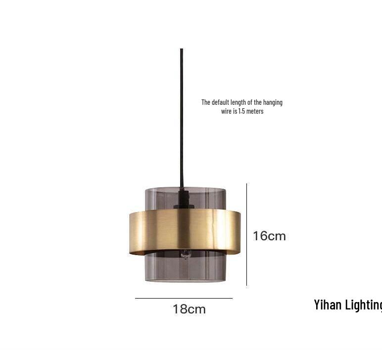 Nordic Modern Pendant Light – Minimalist Glass Fixture for Coffee Shops, Bedside, Bar Counters