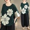 DIMANAF 2026 Summer Plus Size New T-Shirt Women Print Loose Casual O-Neck Casual Lady Tops Tees Shirts Oversize