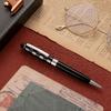 Customizable Logo Rotating Oil-Based Business Advertising Gift 1.0mm Metal Ballpoint Pen with Black Ink HX Brand