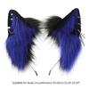 Cartoon Foxes Cat Ear Shape Hair Hoop with Alloy Earring Decor Hair Holder Cosplay Party Headwear for Teenagers Adult