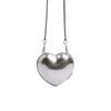 Heart Style PU Compact Chains Shoulder Bags Fashion Simple Unique Design Crossbody Bags for Women 2024 Personality Coin Purse