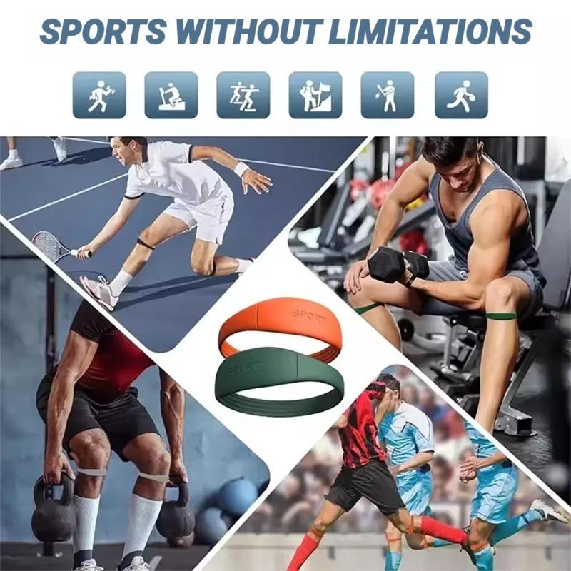 2Pcs Silicone Patella Tendon Knee Straps Support Care Strap Fixed Protection Flexible Sports Band Patellar Strape Brace Shock
