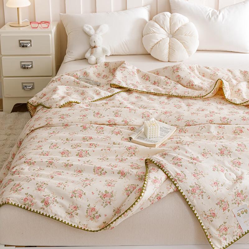 OEING Knitted Cotton Soybean Fiber Summer Quilt