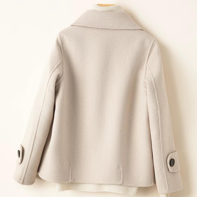 New Wool Coat for Women In Autumn and Winter Short Suit Collar Small Wool Coat Mother