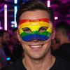 Durable Hard Plastic Masque Mardi Gras for Men Women, Colorful Rainbow Masquerade Feathered Carnival Venetian Prom Party, Carnival, Halloween Cosplay