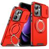 For OPPO Reno 13F Case Magnetic Ring Holder Armor Phone Case for Reno 13F 13 F Reno13F Slide Camera Protect Back Cover
