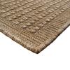 Jute-look Checkerboard Pattern Rug Beige 160x225