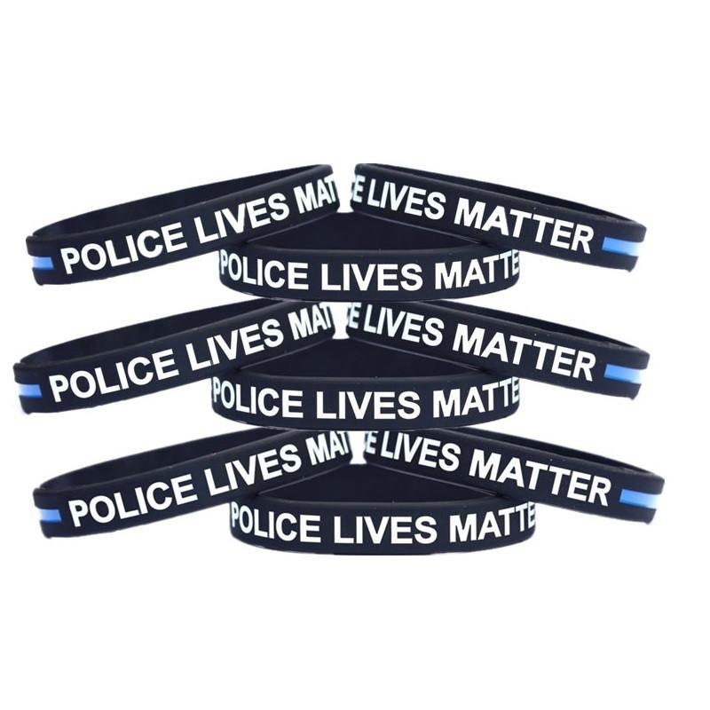 Thin 1 Blue Line Bracelet Lives Matter Wristband Support Decoration Accessories