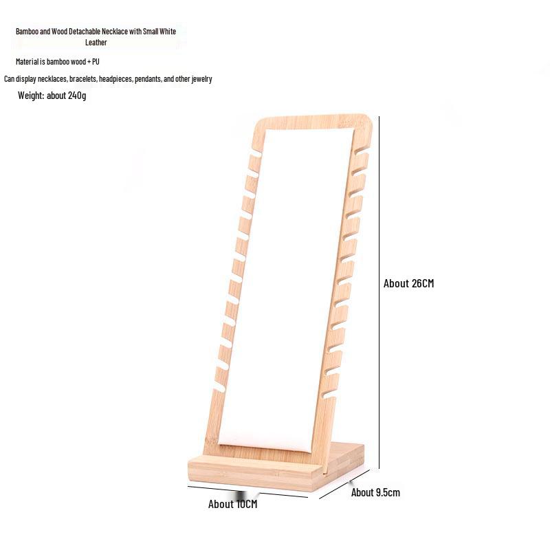 

Бамбуковая и Деревянная Подставка для Ожерелий: Подставка для украшений и домашняя стойка для хранения подвесок