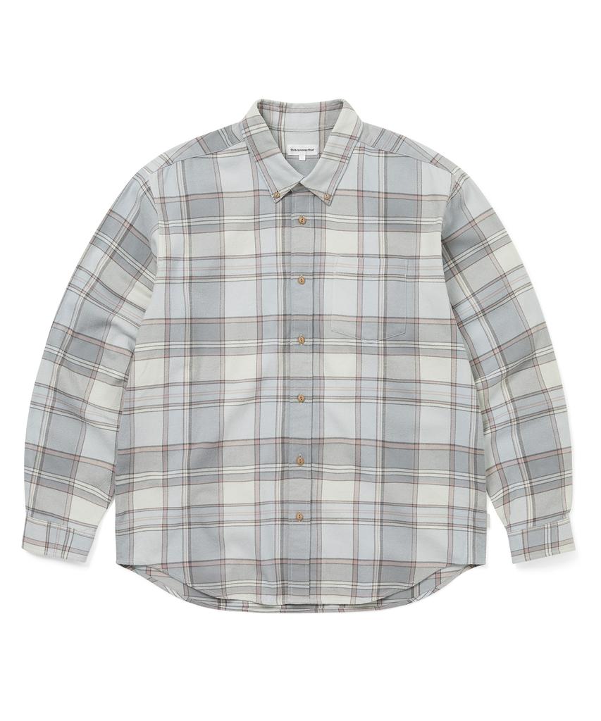 THISISNEVERTHAT Flannel Check Shirt Gray