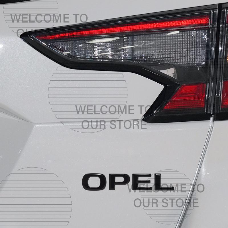 Décoration de Voiture Métal Pour Corsa Opel OPC Zafira Mokka Insignia Calibra Emblème Lettre Autocollant 3D Accessoires Autocollants de Coffre Arrière