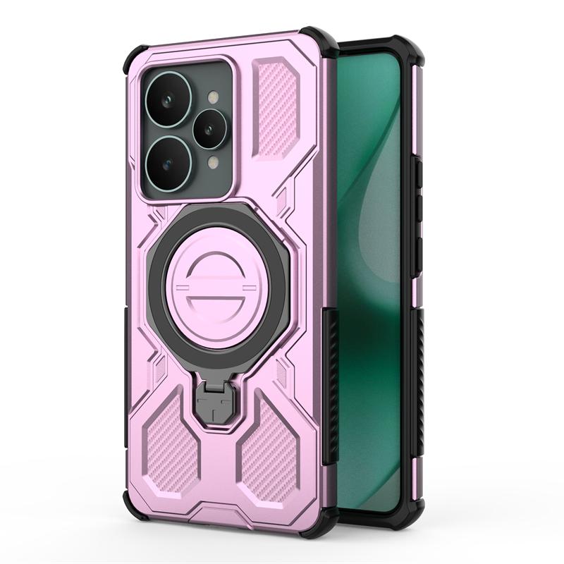 Magnetic Wireless Charge Cover For Realme 15 5G Phone Holder Armor Back Case For Realme 15 Pro Cover For Realme 15 Case 6.8 Inch